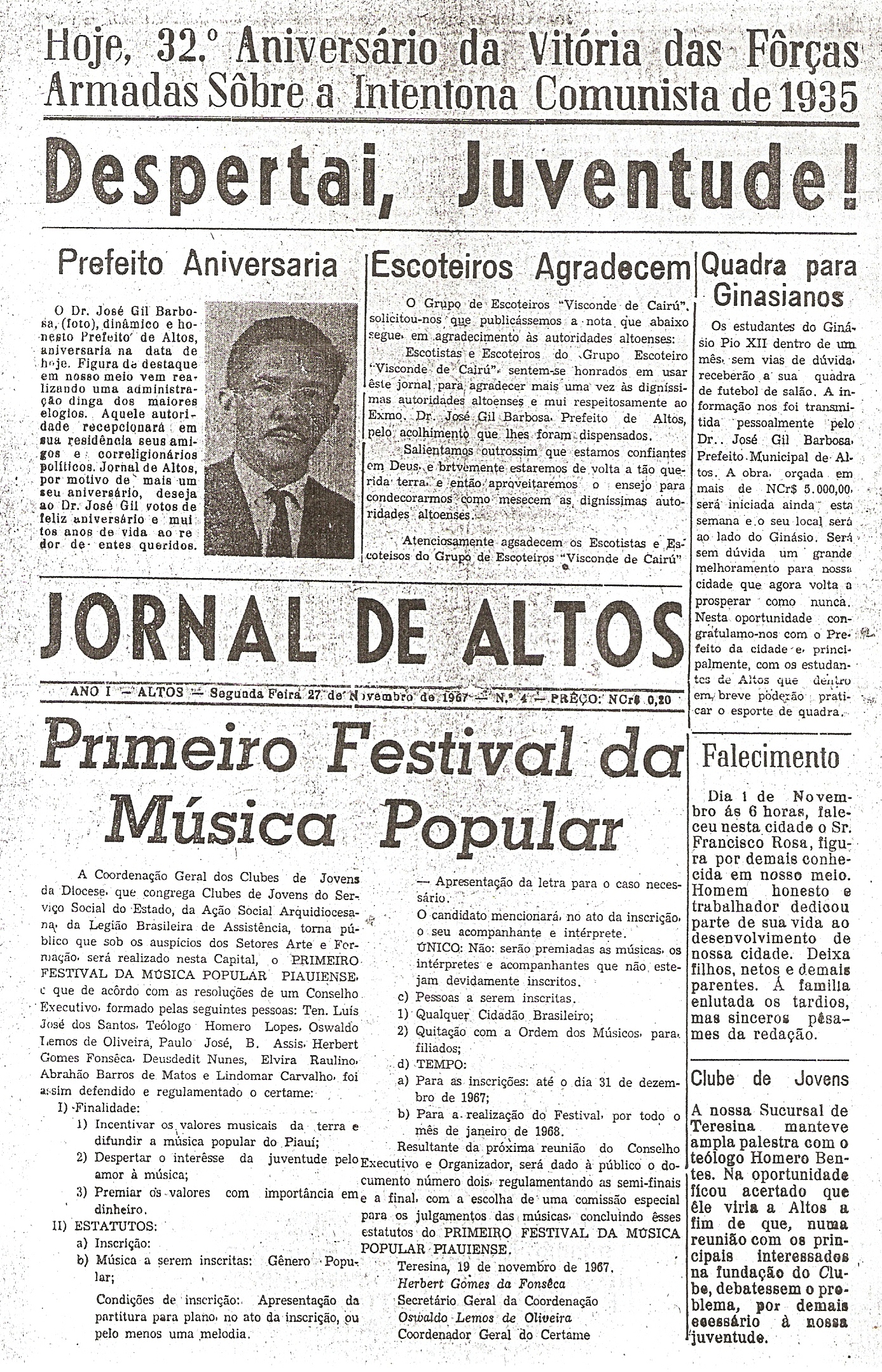 Jornal de Altos e a evolução da imprensa altoense